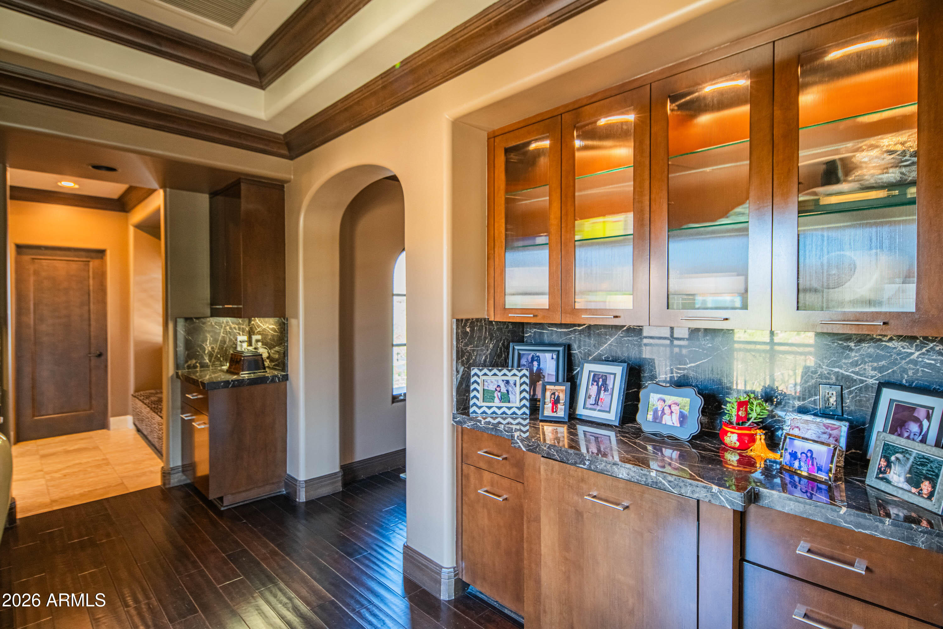 21401 West Granite Ridge Road Buckeye, AZ 85396 - Photo 100 of 144 a kitchen with stainless steel appliances granite countertop a refrigerator and a sink