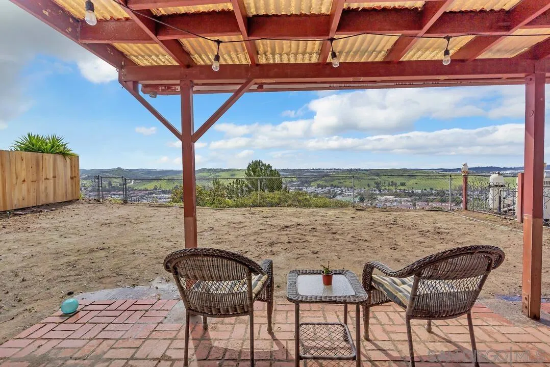13415 Pequot Drive Poway, CA 92064 - Photo 33 of 63 a view of a terrace with furniture and a backyard