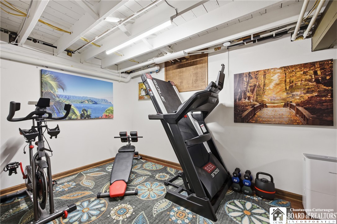 8028 Hayes Hollow Road Colden, NY 14033 - Photo 34 of 50 Basement Fitness Room