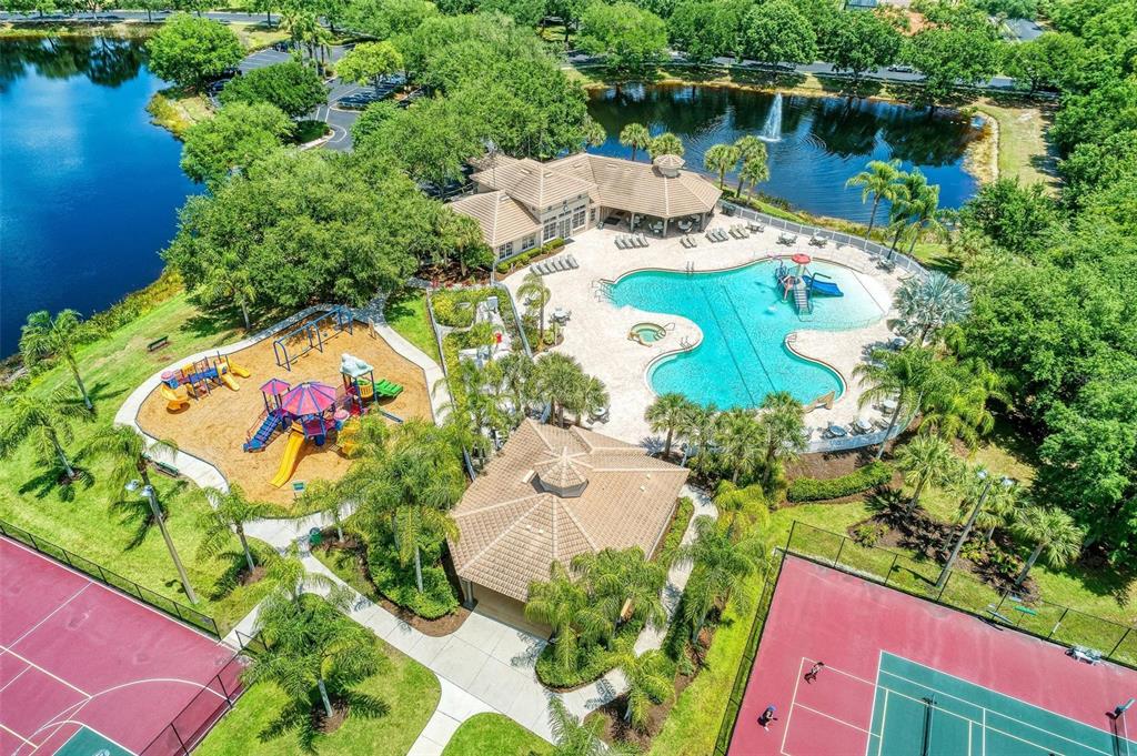 337 Snapdragon Loop Bradenton, FL 34212 - Photo 5 of 54 an aerial view of a house with a lake view
