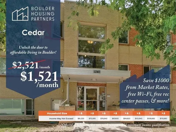 $1,642 | 1240 Cedar Avenue, Boulder, CO 80304