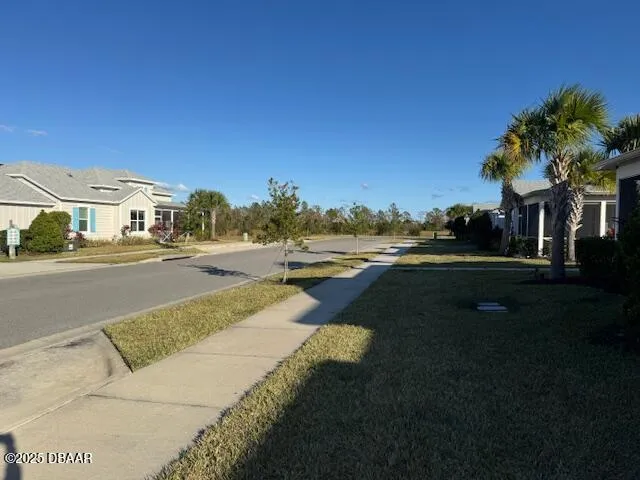front view of a house with potted plants