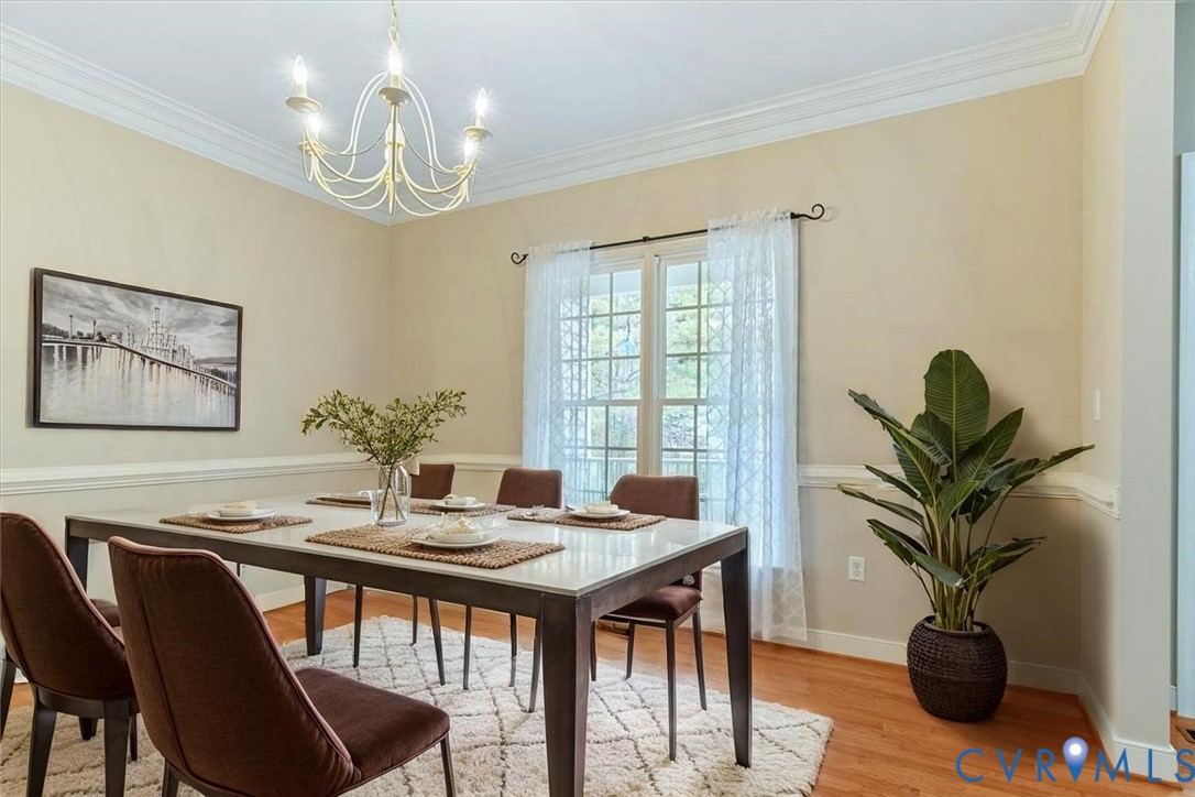 17595 Circuit Rider Drive Beaverdam, VA 23015 - Photo 9 of 29 a view of a dining room with furniture window and wooden floor