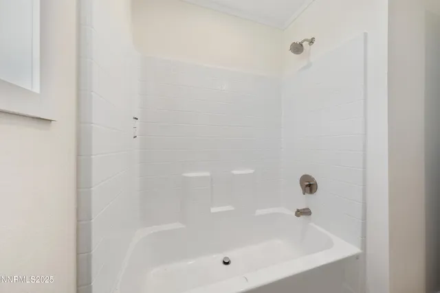 a close up of a bathtub