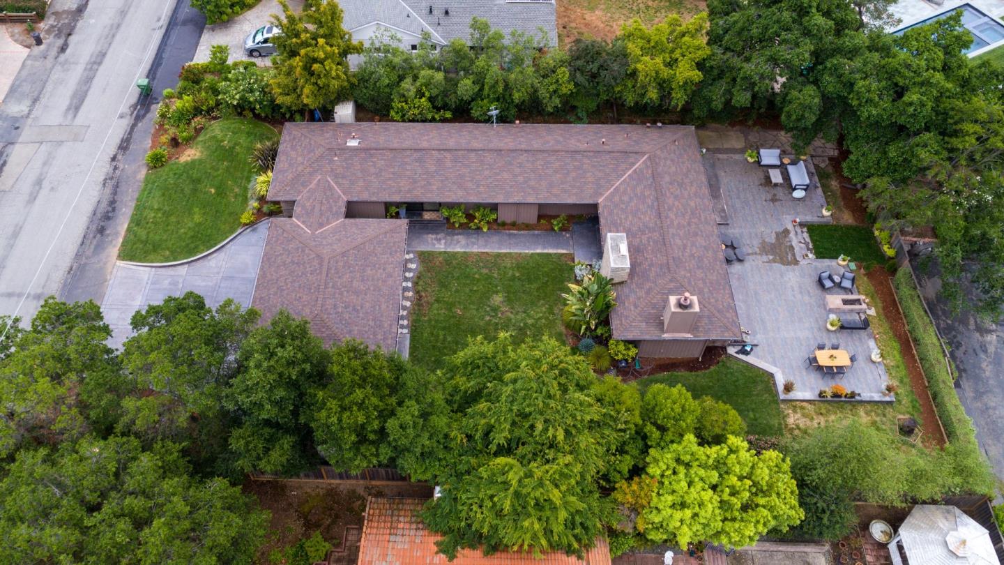 14973 Natalye Road Monte Sereno, CA 95030 - Photo 30 of 31 an aerial view of a house with a garden