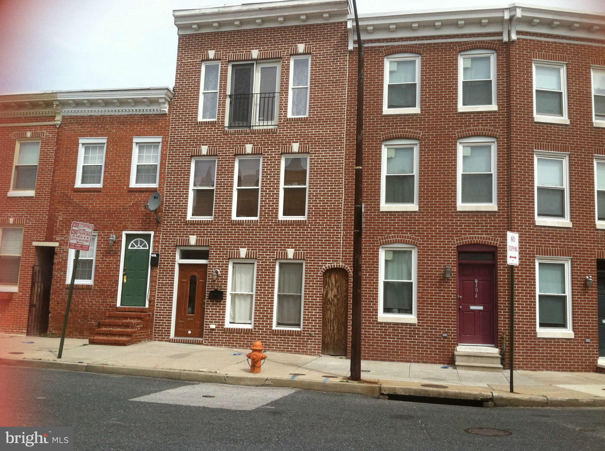 106 West Cross Street Baltimore, MD 21230 - Photo 2 of 29 a front view of a building