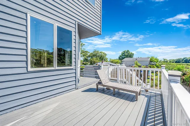 a view of lake with green space