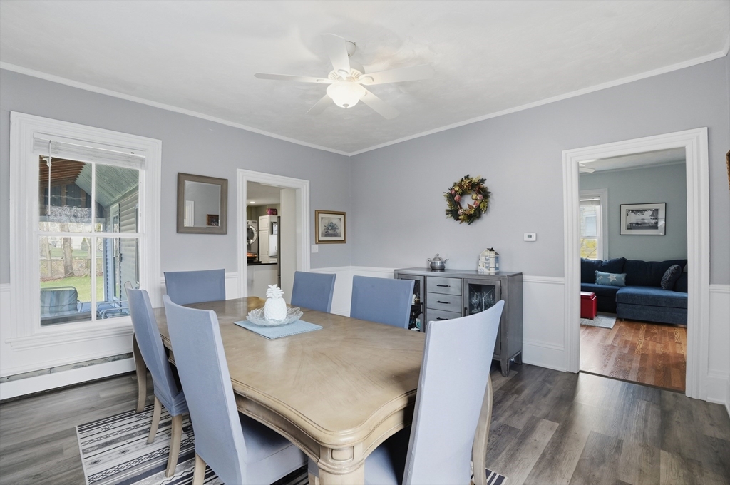 59 Cottage Street Franklin, MA 02038 - Photo 16 of 42 a view of a dining room with furniture window and wooden floor