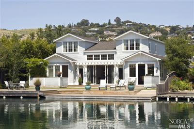 14 Cove Road Belvedere, CA 94920 - Photo 1 of 1 a front view of a houses with yard lake and outdoor seating