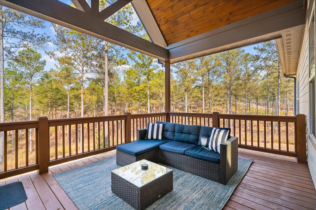 1068 High River Road Ellijay, GA 30540 - Photo 47 of 59 a balcony with wooden floor