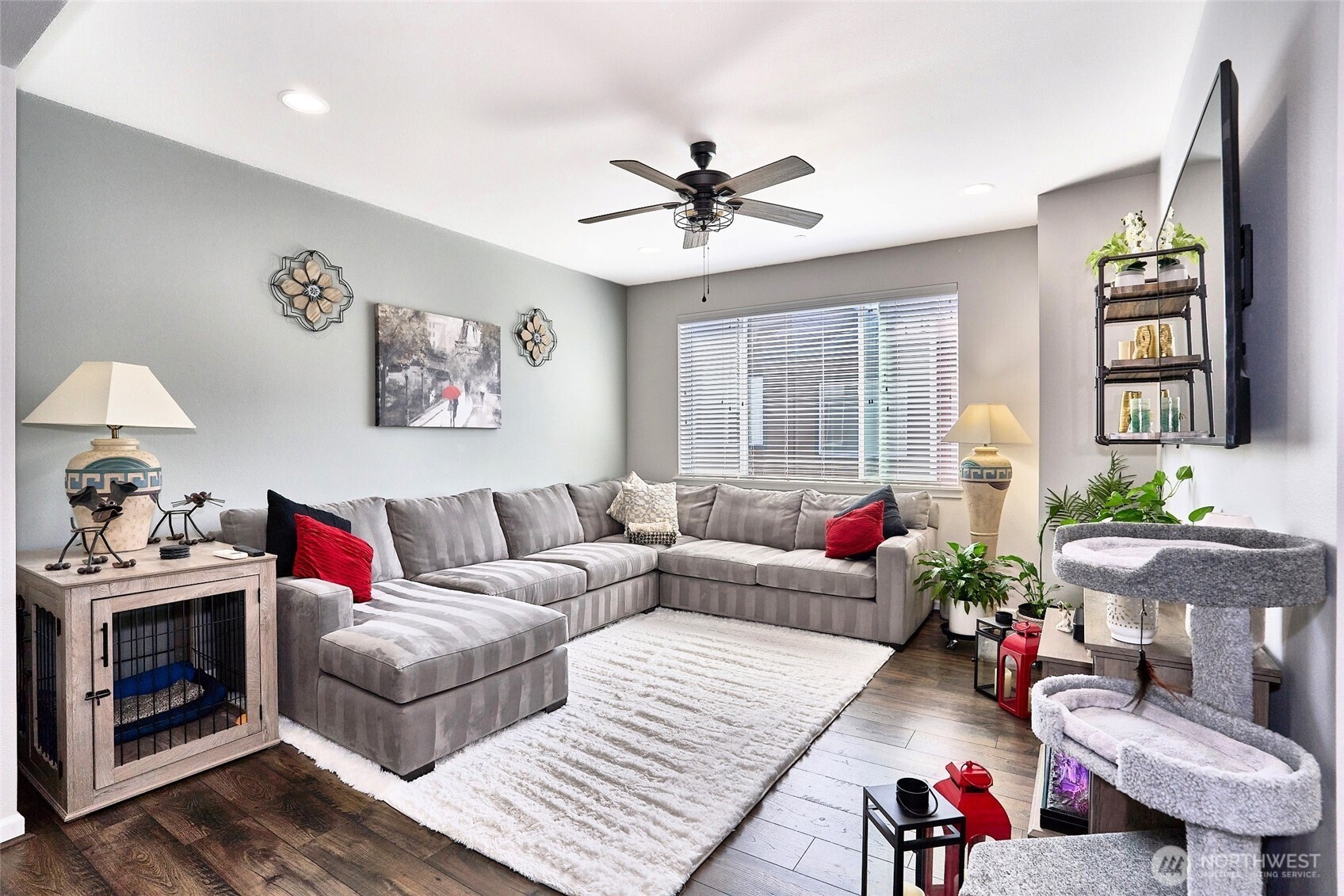 13146 83rd Lane South Seattle, WA 98178 - Photo 12 of 22 a living room with furniture and a fireplace