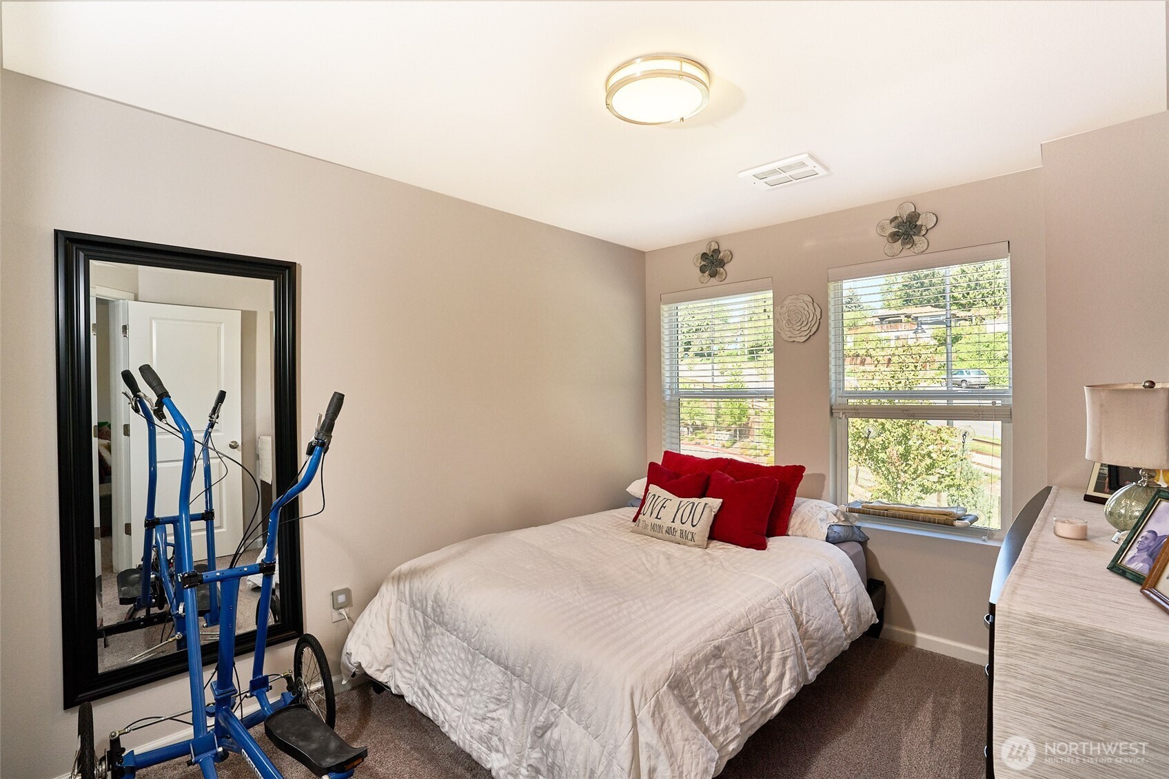 13146 83rd Lane South Seattle, WA 98178 - Photo 15 of 22 a bedroom with a bed and a large windows