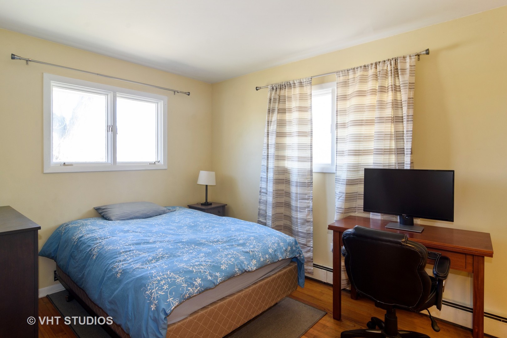 49 Miller Road Lake Zurich, IL 60047 - Photo 13 of 19 a bedroom with a bed window and a flat screen tv