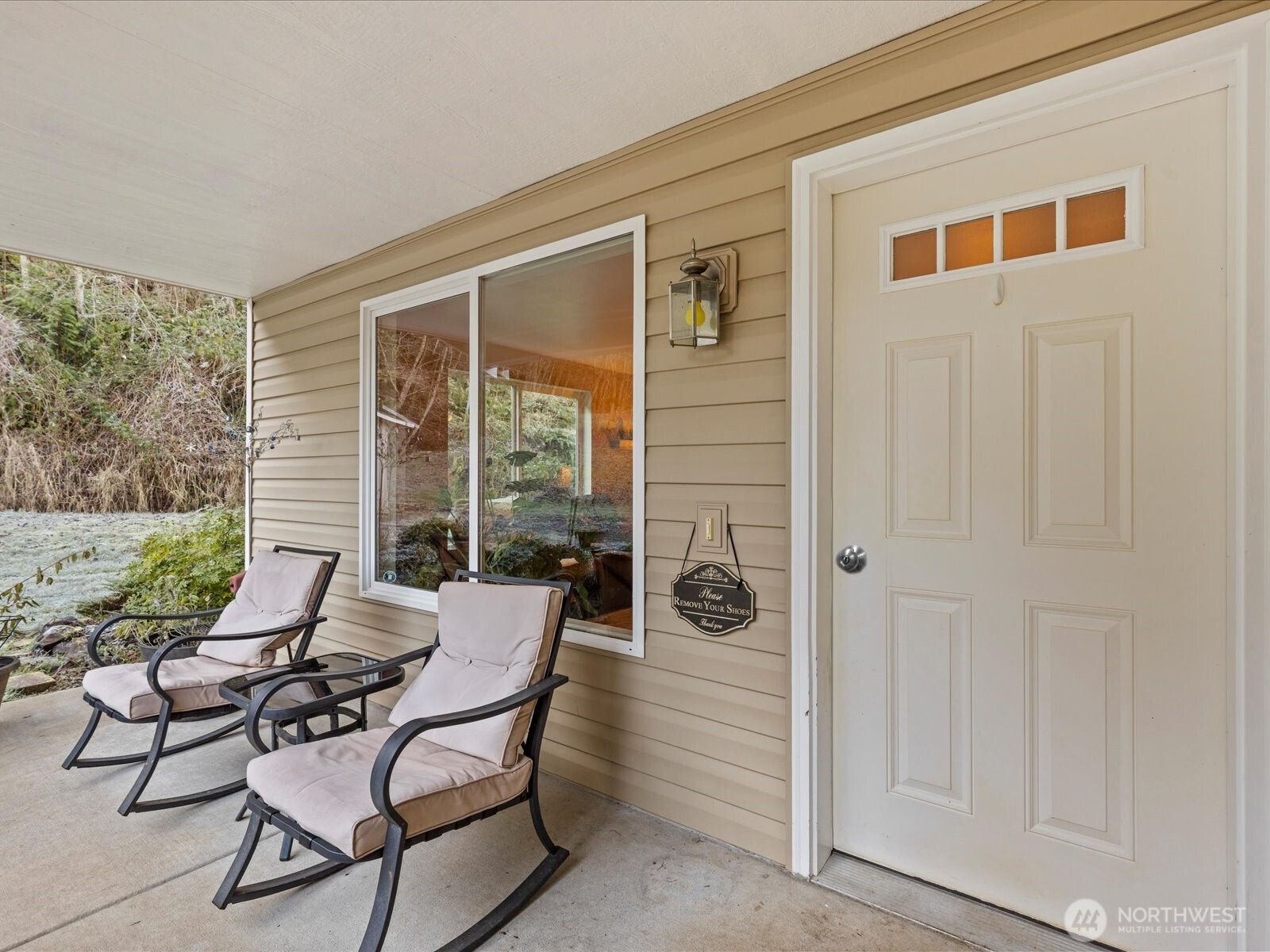 218-38 Bowen Road Mossyrock, WA 98564 - Photo 3 of 40 a view of a patio with couple of chairs and a barbeque