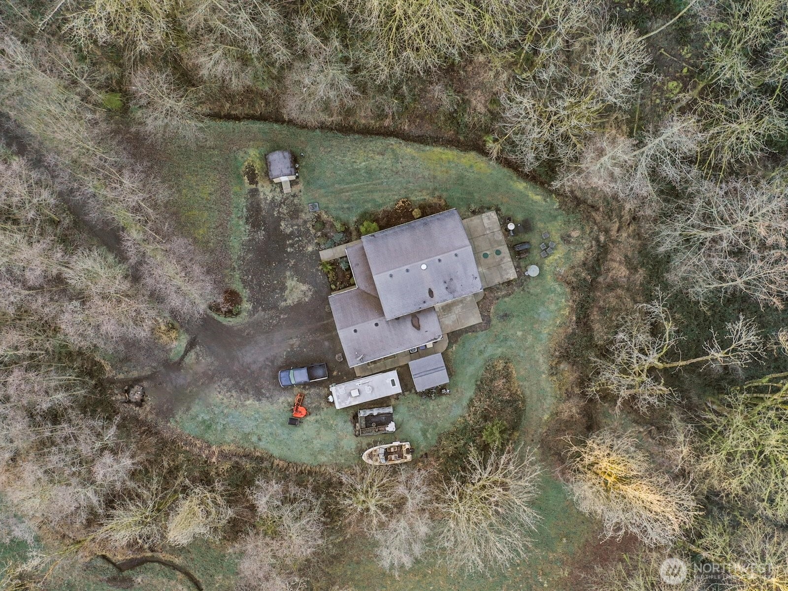 218-38 Bowen Road Mossyrock, WA 98564 - Photo 31 of 40 an aerial view of a house with outdoor space