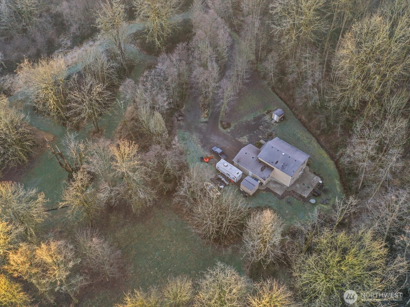 218-38 Bowen Road Mossyrock, WA 98564 - Photo 32 of 40 a aerial view of a house with a yard