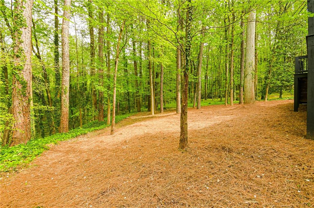 2433 Helmsdale Drive Northeast Atlanta, GA 30345 - Photo 5 of 42 a backyard of a house with lawn chairs