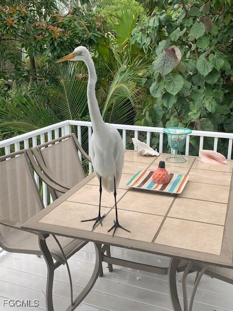 3315 Franzone Road St. James City, FL 33956 - Photo 17 of 37 a view of a balcony with chairs
