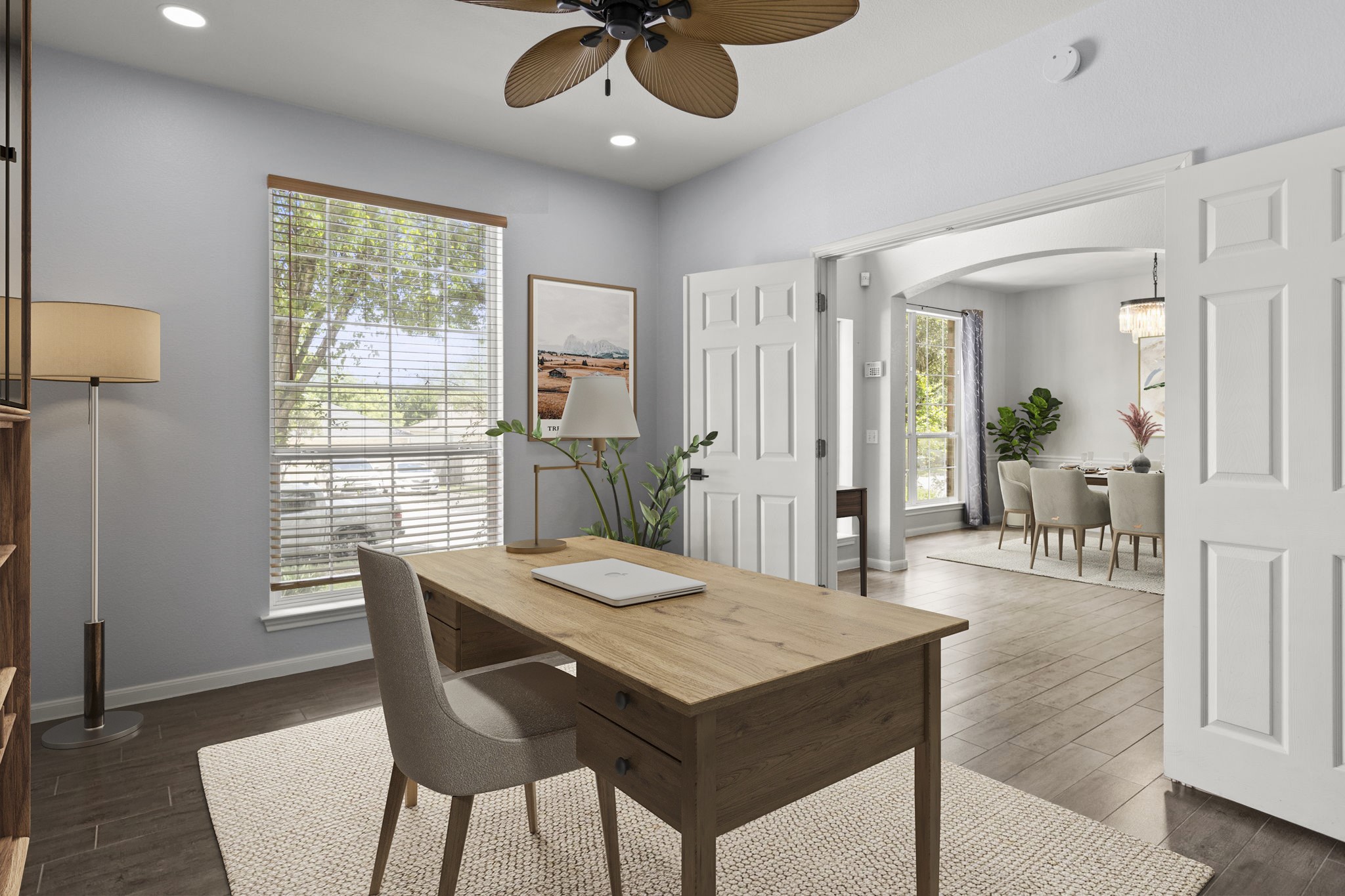 1100 Vanderbilt Circle Pflugerville, TX 78660 - Photo 5 of 39 a view of a dining room with furniture window and wooden floor