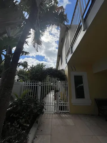 a view of outdoor space with seating area