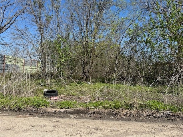 4622 Settegast Road Houston, TX 77028 - Photo 2 of 5 This is an undeveloped plot of land with sparse vegetation and some trees. It appears to have potential for development.