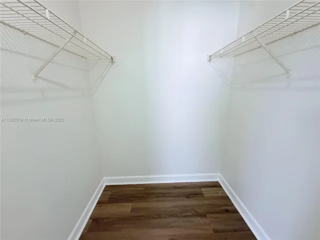 a view of a room with empty racks