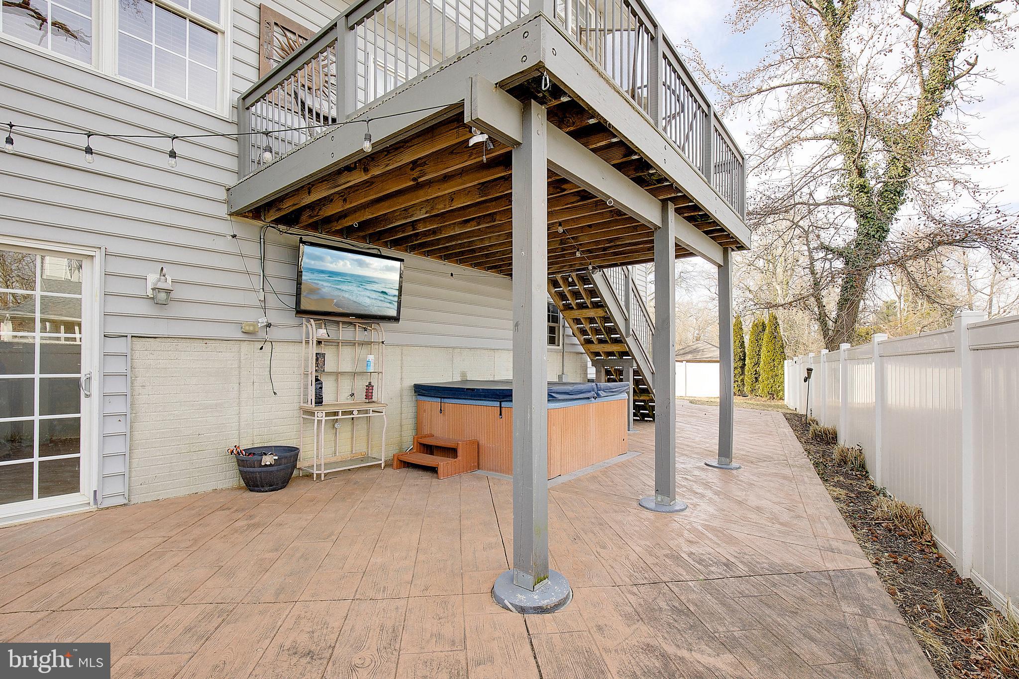 3325 Cedar Drive Edgewater, MD 21037 - Photo 11 of 19 Stamped concrete patio w/hot tub