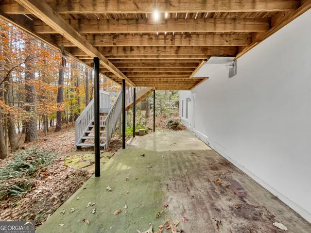 front view of a brick house with a large windows