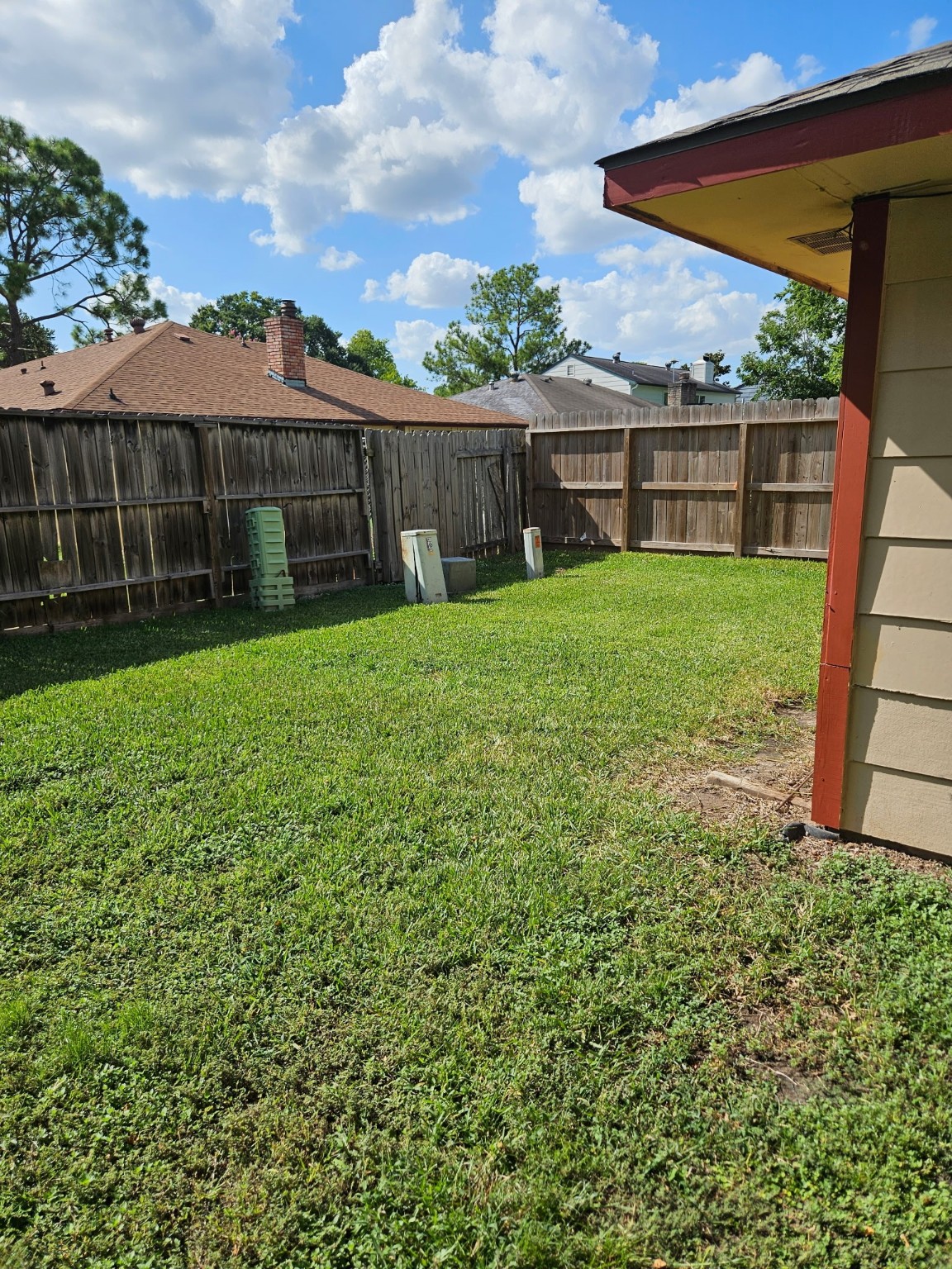 7206 Navidad Road Houston, TX 77083 - Photo 16 of 48 a view of a house with a backyard