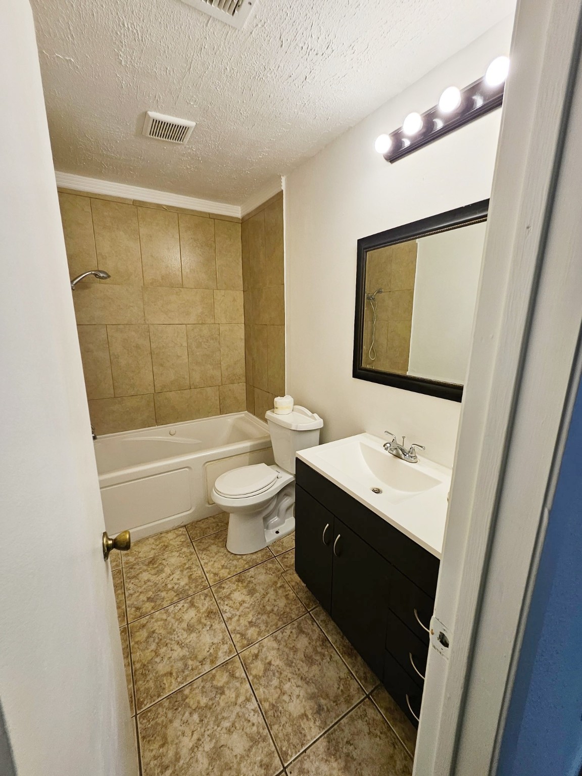 7206 Navidad Road Houston, TX 77083 - Photo 36 of 48 a bathroom with a sink a toilet and shower