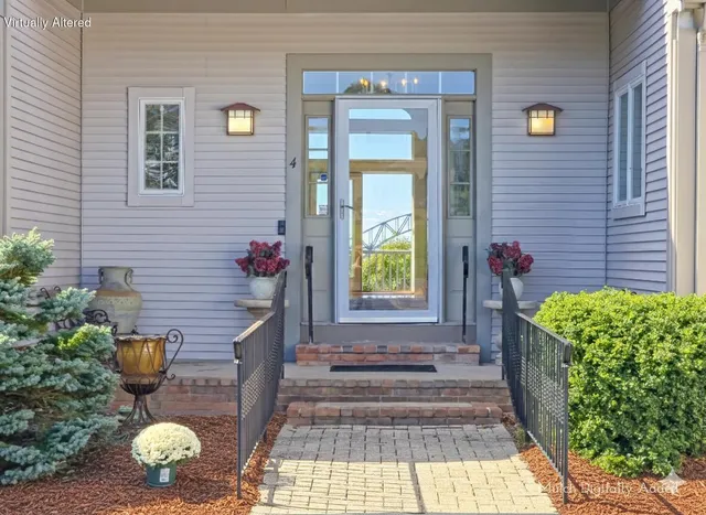 a bed room with a bed and wooden floor