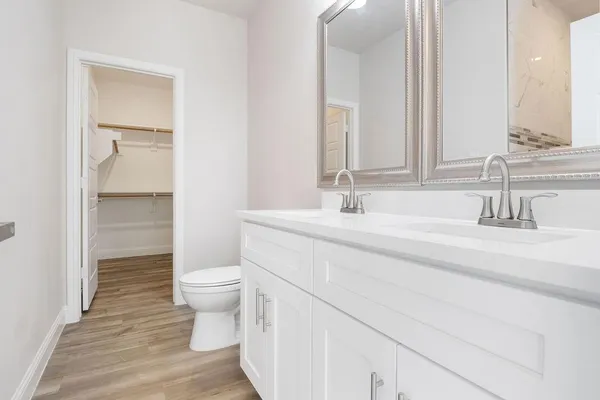 a bathroom with a sink and a toilet