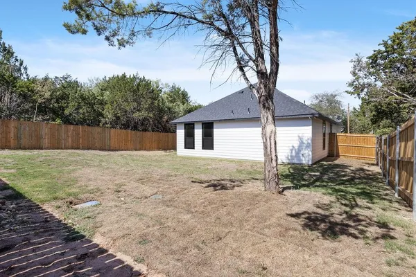 a backyard of a house