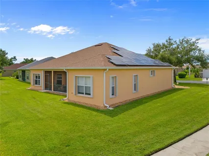 a view of a house with garden