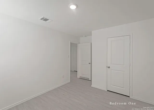 a view of an empty room