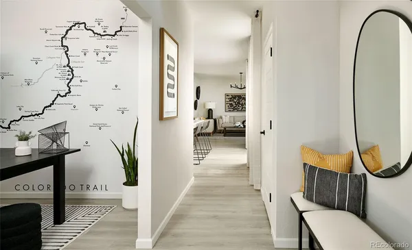 a view of a workspace with furniture