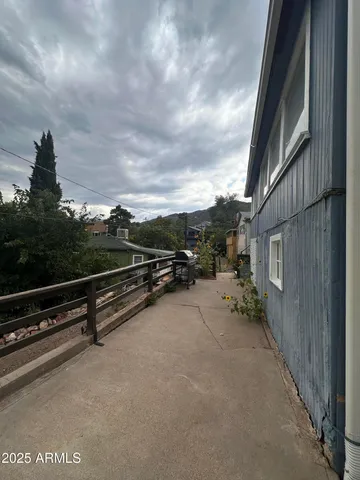 a view of outdoor space with seating area