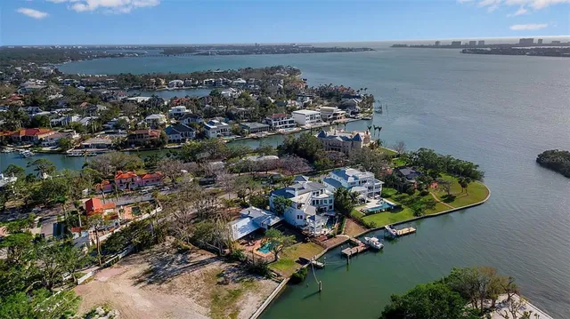 an aerial view of a houses with outdoor space