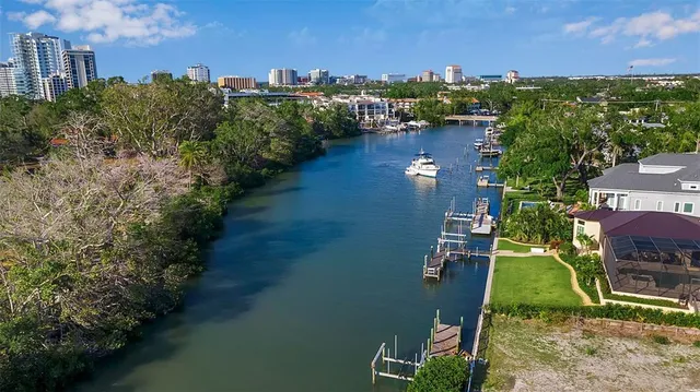 a view of a yard with an outdoor space