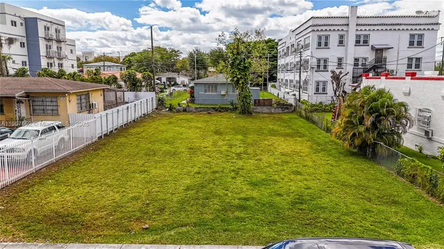 a view of a city with tall buildings