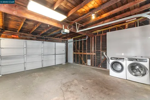 a front view of a house with patio