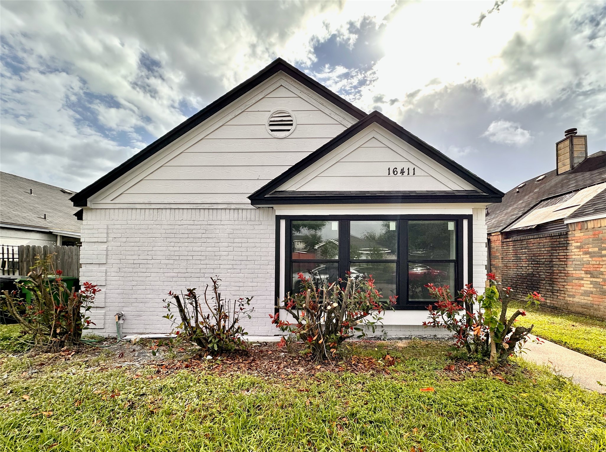 a view of a house with patio
