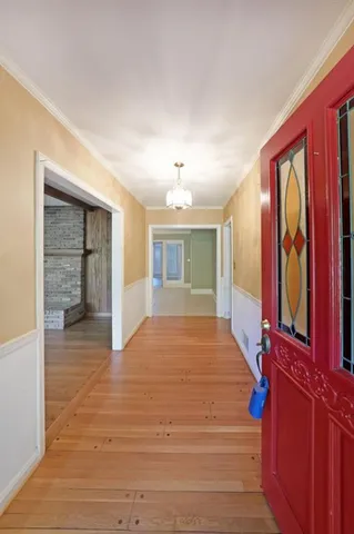 a view of an entryway of a house