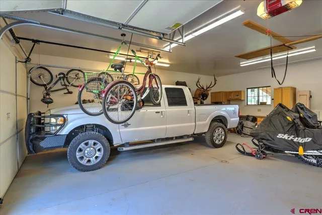 a view of car garage