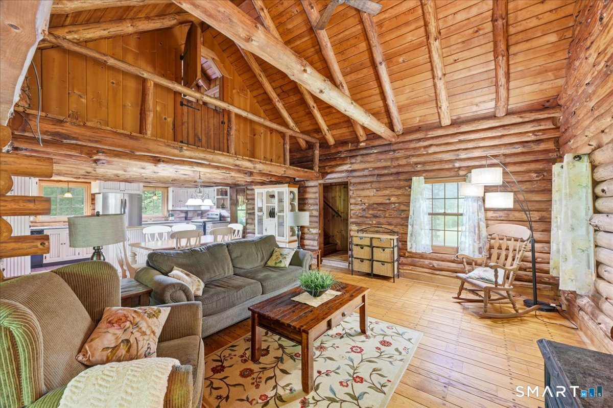 115 Green Hill Road Killingworth, CT 06419 - Photo 14 of 40 Stunning exposed log beams and loft
