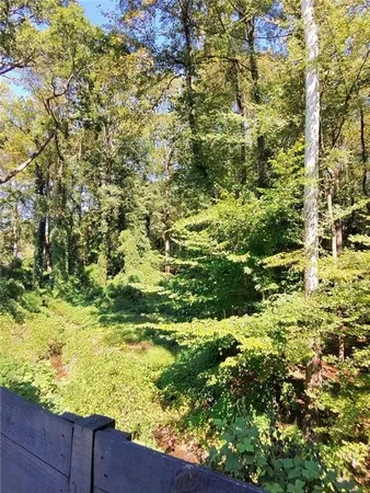 a view of a lake with an outdoor space