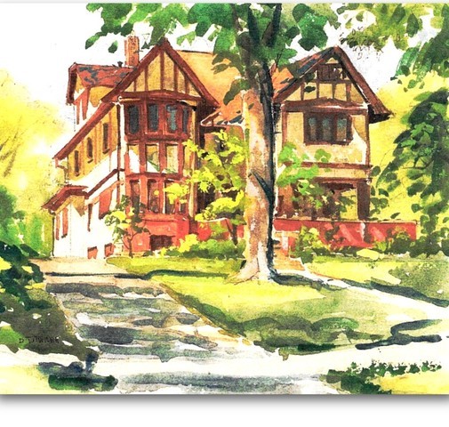 front view of house with a yard