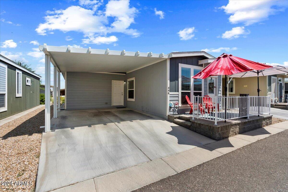 8865 East Baseline Road, Unit 446 Mesa, AZ 85209 - Photo 2 of 27 Carport fits 2 vehicles side by side