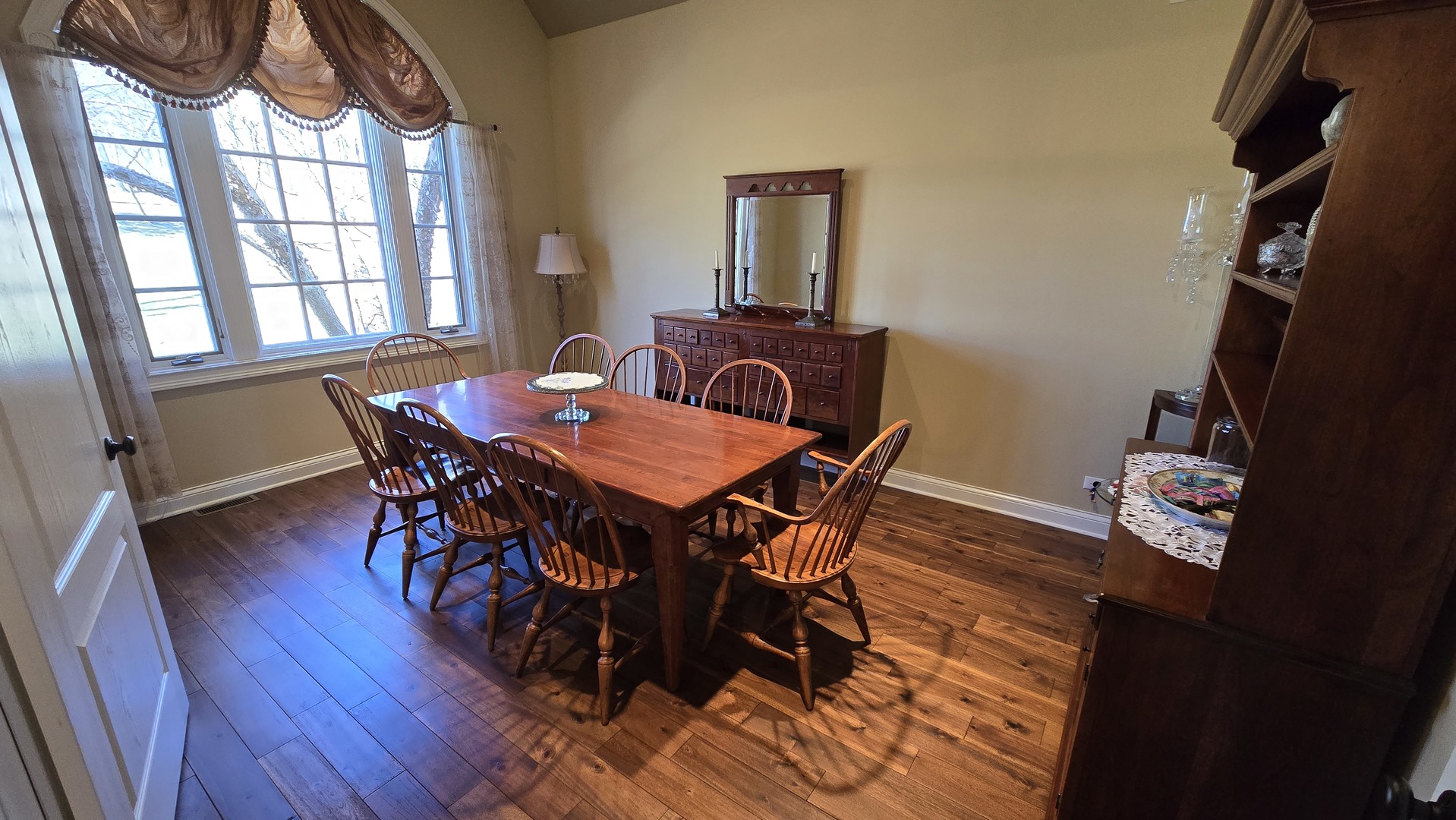 26010 West Airport Road Minooka, IL 60447 - Photo 11 of 28 a view of a dining room with furniture and wooden floor