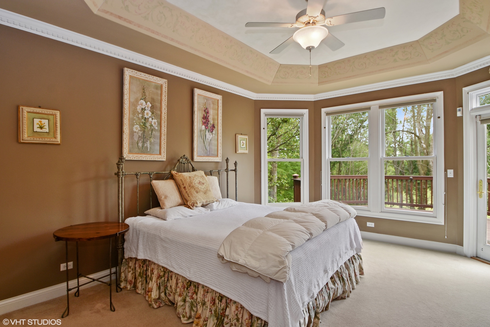 26010 West Airport Road Minooka, IL 60447 - Photo 13 of 28 a bedroom with a bed and a chandelier